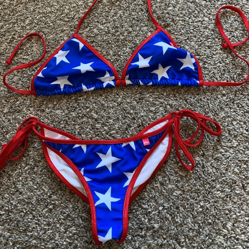 Patriotic swimsuit from Doll Swimwear